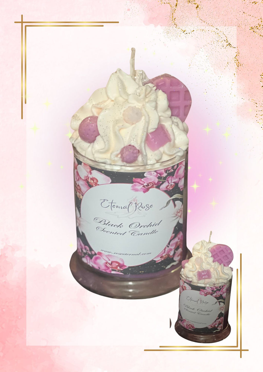 Black orchid scented candle