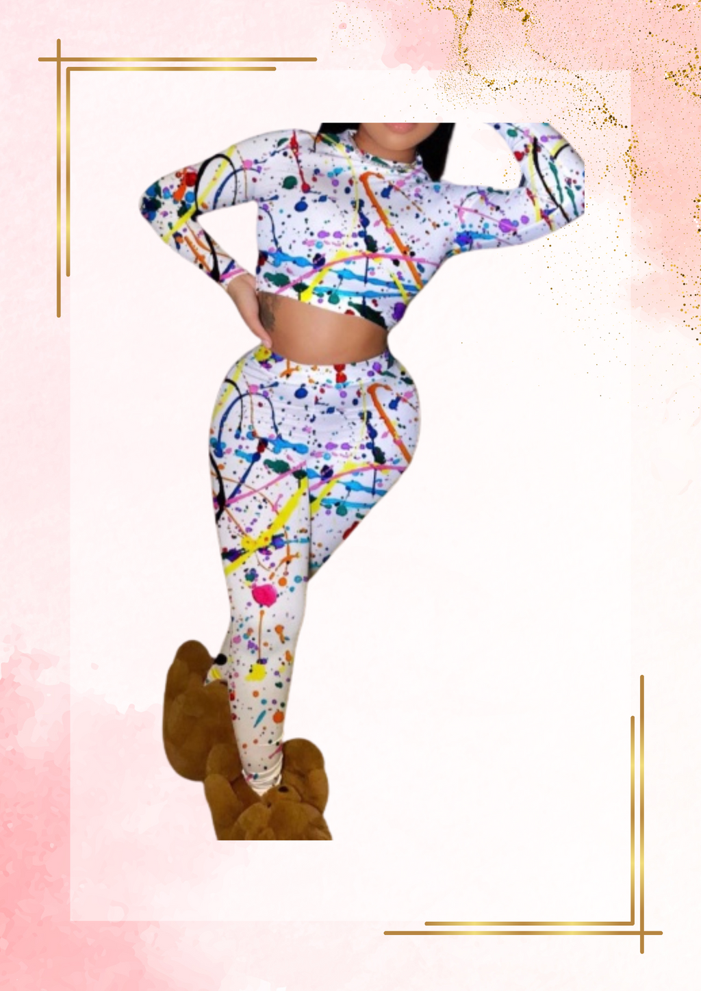 Two piece pants and shirt set