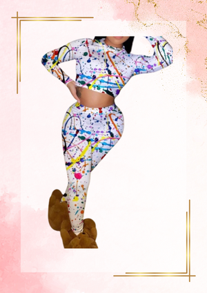 Two piece pants and shirt set