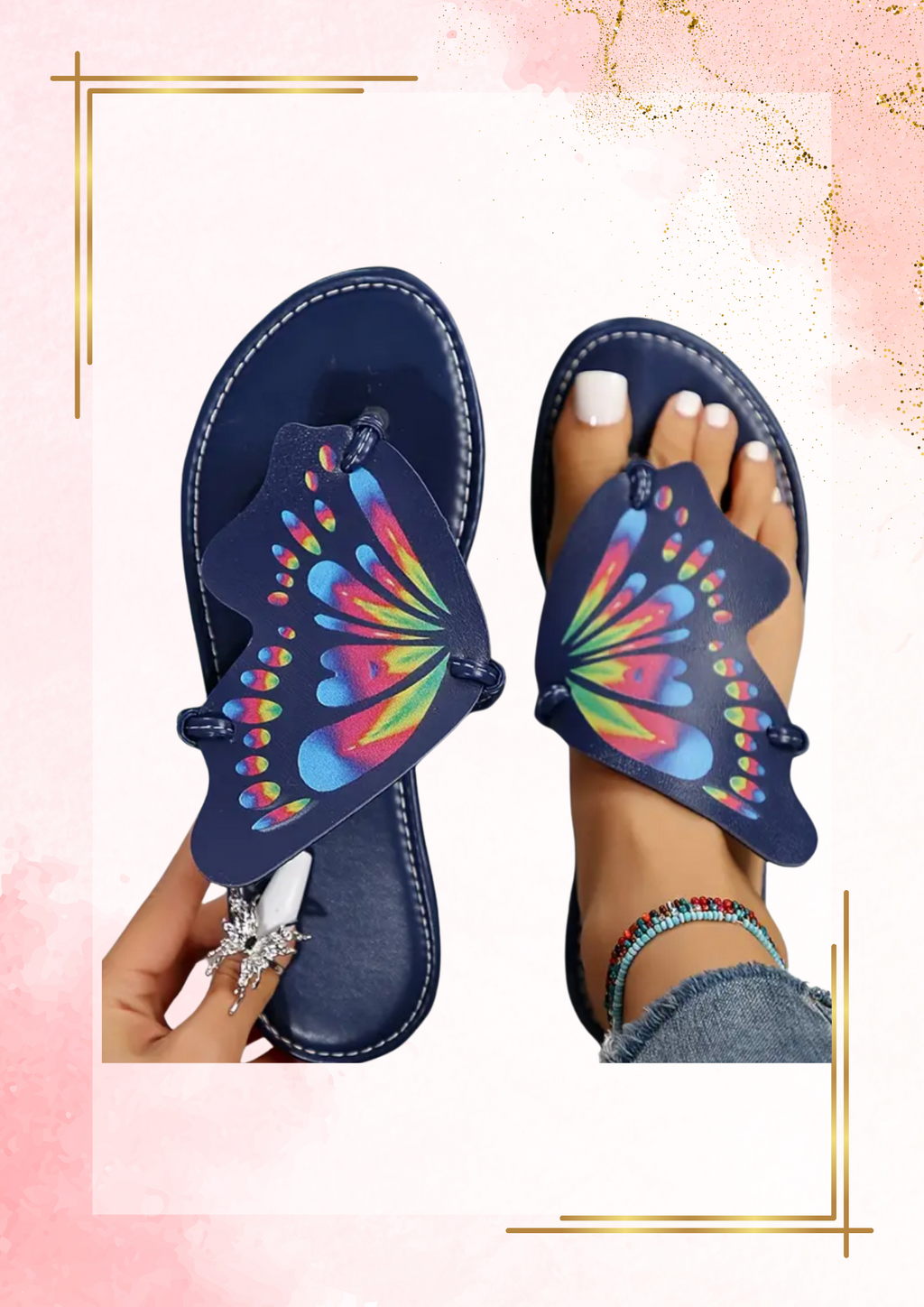 butterfly sandals