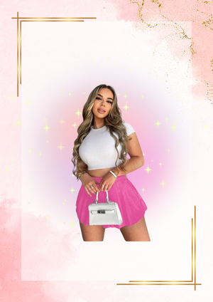 Pleated Pink Skort