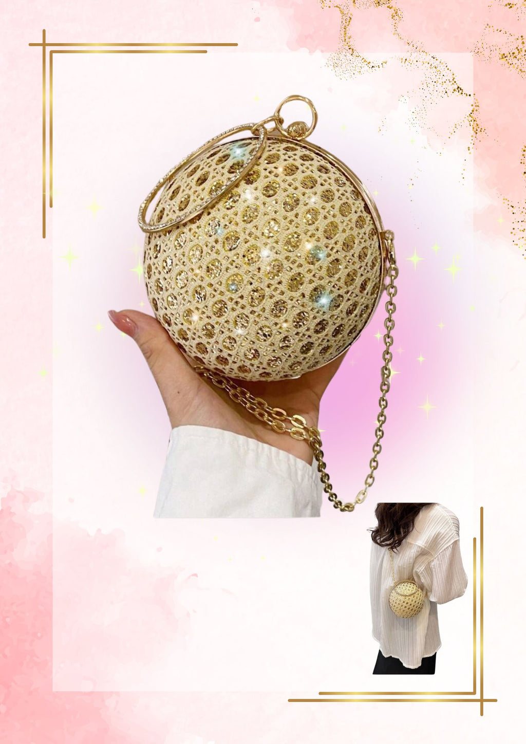 Gold Ball Purse